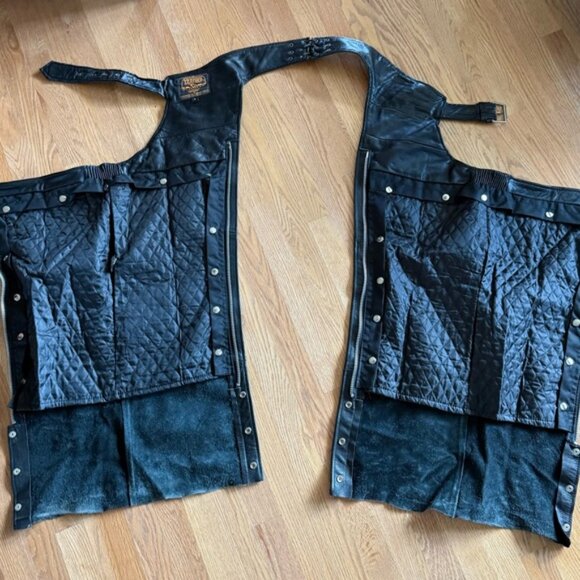 Black Leather Chaps - Picture 3 of 3